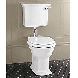 Унитаз напольный с низким бачком Devon&Devon Westminster белый купить в интернет-магазине Sanbest