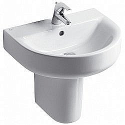 Раковина на полупьедестале Ideal Standard Connect 55 E785401 белая купить в интернет-магазине Sanbest