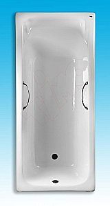 Ванна чугунная Timo Tarmo 180x80 с ручками купить в интернет-магазине Sanbest