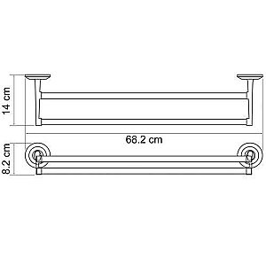 Полотенцедержатель WasserKRAFT Rhein К-6240 купить в интернет-магазине сантехники Sanbest
