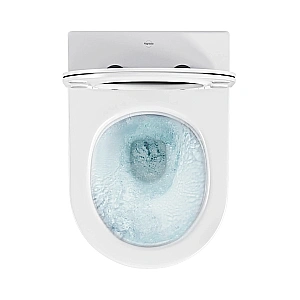 Унитаз подвесной Hansmann keramik ROUND TORNADO УНИ0010 безободковый, с крышкой микролифт, слив торнадо купить в интернет-магазине Sanbest