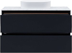 Тумба с раковиной Allen Brau Activity 120 1.34007.AM антрацит матовый/черный брашированный для ванной в интернет-магазине Sanbest