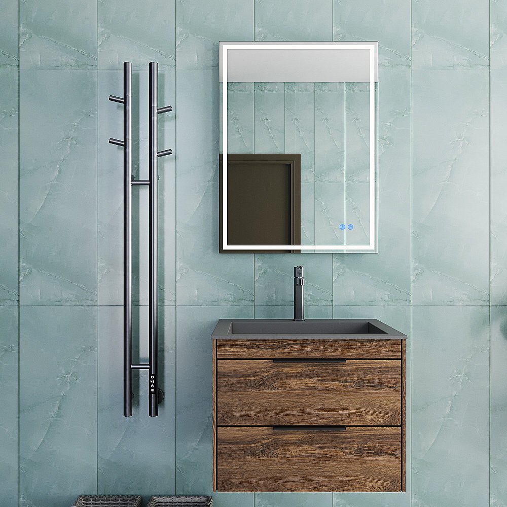 Полотенцесушитель электрический Vincea VTD-1D2GE графит купить в интернет-магазине сантехники Sanbest