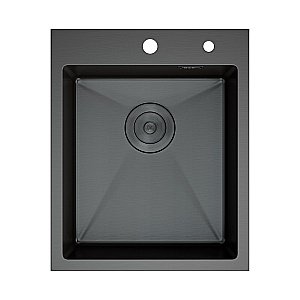 Кухонная мойка D&K 41х50 DKS415006 графит купить в интернет-магазине сантехники Sanbest