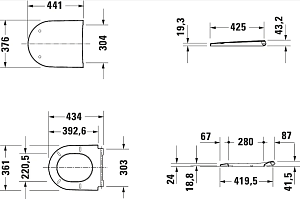 Унитаз подвесной Duravit D-Neo 2577090000 купить в интернет-магазине Sanbest