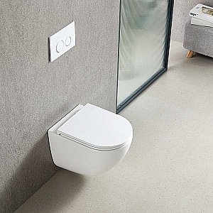 Унитаз Vincea Bien VT1-51T безободковый, смыв торнадо, с крышкой микролифт, белый купить в интернет-магазине Sanbest