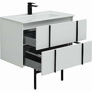 Тумба с раковиной Allen Brau Reality 80 1.32005.WM белый матовый для ванной в интернет-магазине Sanbest