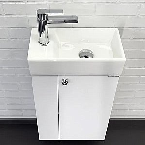 Тумба с раковиной Comforty Асти 40 00-00012835 белая для ванной в интернет-магазине Sanbest