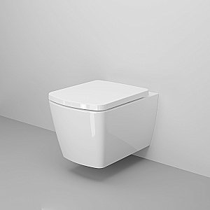 Унитаз подвесной Ambassador Kingston 143K19003RS безободковый, с крышкой микролифт, белый купить в интернет-магазине Sanbest