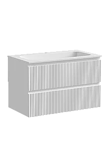 Тумба с раковиной Sancos SNOB R SNR80W 80 Bianco для ванной в интернет-магазине Sanbest