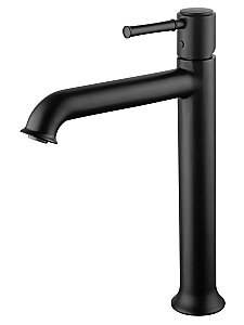 Смеситель для раковины высокий WONZON & WOGHAND TOR, Черный матовый (WW-88019073-MB) купить в интернет-магазине сантехники Sanbest