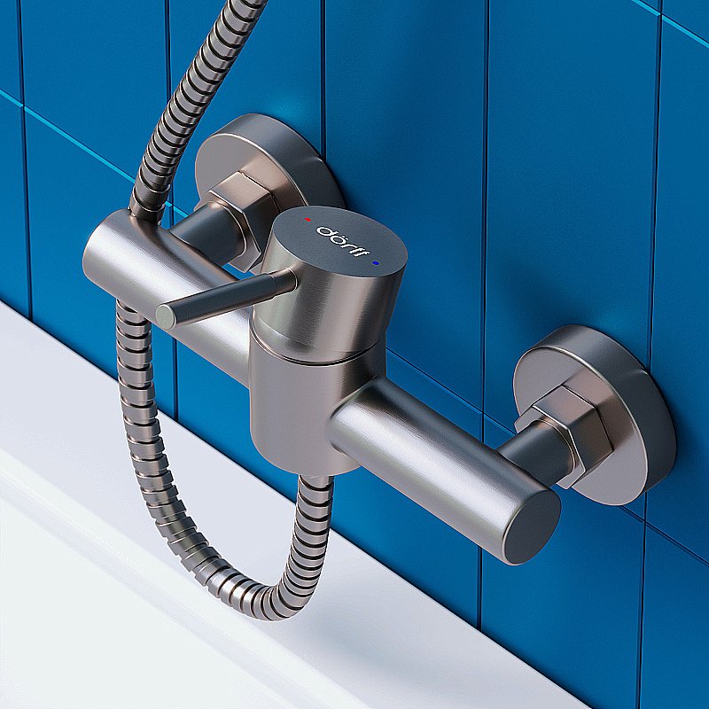 Смеситель для душа Dorff Logic D4083016 сталь купить в интернет-магазине сантехники Sanbest