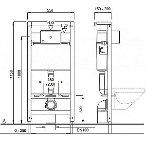Унитаз с инсталляцией Pestan Fluenta Basic SET40006460DB с крышкой микролифт купить в интернет-магазине Sanbest