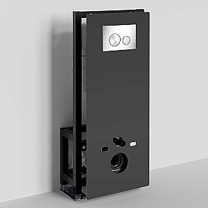 Инсталляция для унитаза WasserKraft Glan 66TLT.010.ME.BL.BN02 с кнопкой никель купить в интернет-магазине сантехники Sanbest