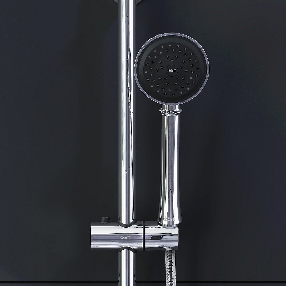 Душевой гарнитур Dorff Classic D0180000 хром купить в интернет-магазине сантехники Sanbest
