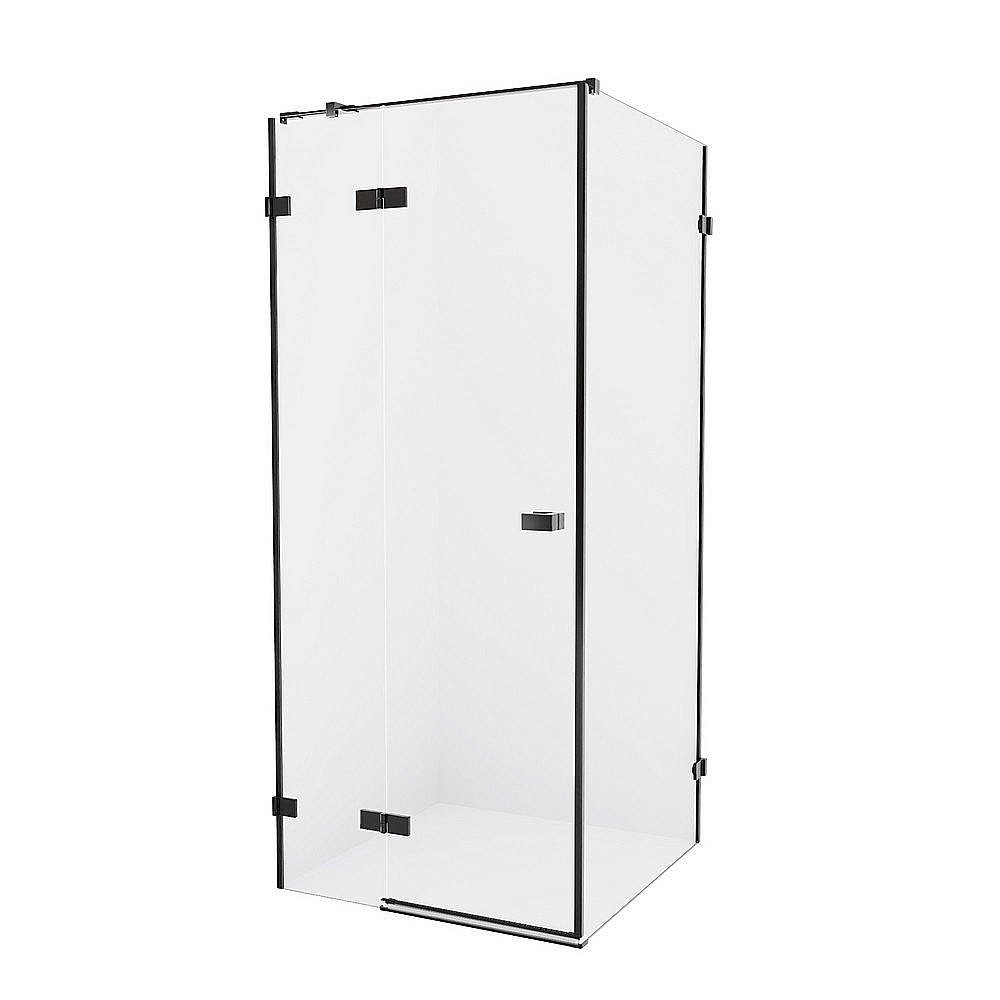 Душевой уголок NEW TRENDY AVEXA BLACK 100x70 стекло прозрачное/профиль черный купить в интернет-магазине Sanbest