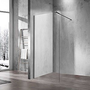 Душевое ограждение Vincea Walk-In VSW-1H700CLGM 70x200 профиль вороненая сталь/стекло прозрачное купить в интернет-магазине Sanbest