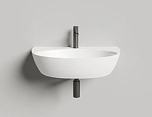 Раковина Salini ALDA WALL 03 140313G 71 из искусственного камня S-Sense, белая глянцевая купить в интернет-магазине Sanbest