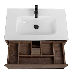 Тумба с раковиной BelBagno Kraft 600 Rovere Tabacco для ванной в интернет-магазине Sanbest