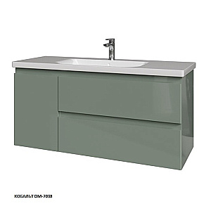 Тумба с раковиной Caprigo Forte 120 два ящика, одна дверь слева, цвет на выбор для ванной в интернет-магазине Sanbest