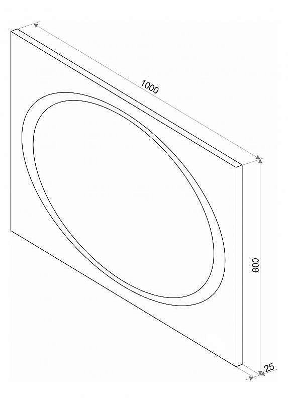Зеркало Misty Стайл X2 100x80 датчик движения в ванную от интернет-магазине сантехники Sanbest