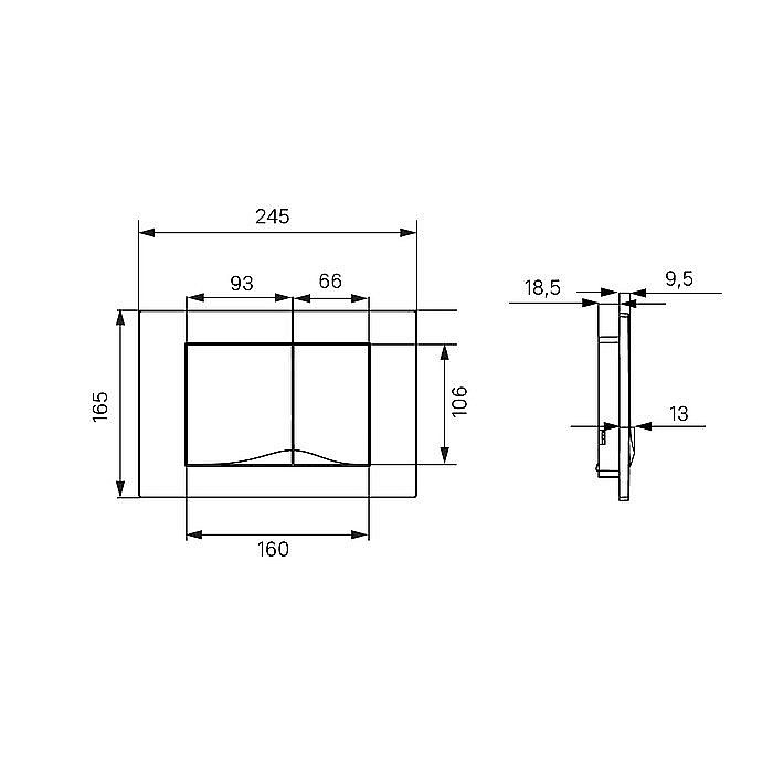 Кнопка для инсталляции IDDIS Unifix 005 UNI05MWi77 купить в интернет-магазине сантехники Sanbest