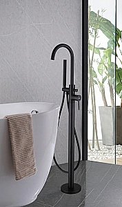 Смеситель для ванны ABBER Wasser Kreis AF8115BN черный матовый купить в интернет-магазине сантехники Sanbest