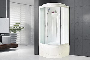 Душевая кабина Royal Bath RB90BK1-M 90x90 профиль белый/стекло матовое купить в интернет-магазине Sanbest