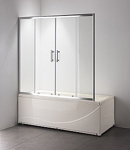 Шторка для ванны Taliente TA-1514CP 150 стекло прозрачное/профиль хром купить в интернет-магазине Sanbest