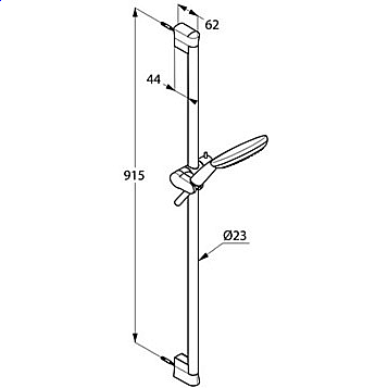 Душевой гарнитур Kludi Freshline 6794091-000 белый купить в интернет-магазине сантехники Sanbest