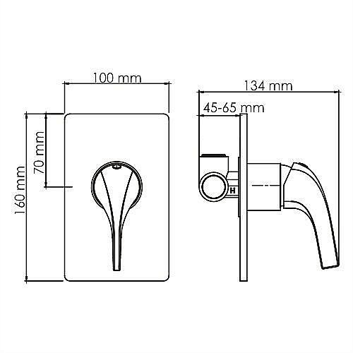 Смеситель для душа WasserKRAFT Sauer 7151 купить в интернет-магазине сантехники Sanbest