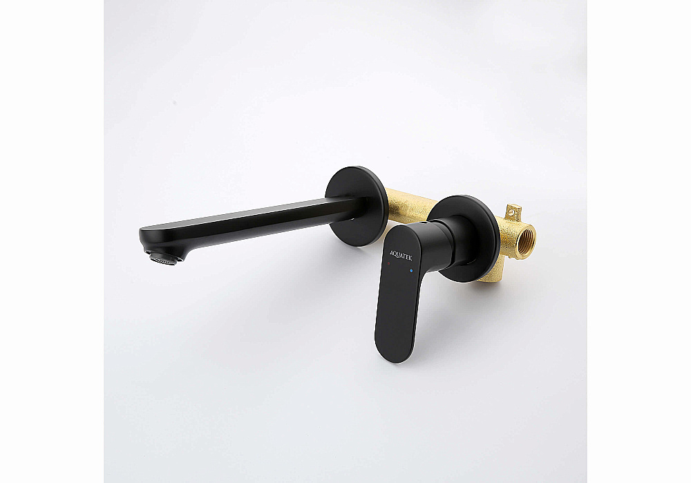 Смеситель для раковины Aquatek Альфа AQ1913MB черный матовый купить в интернет-магазине сантехники Sanbest