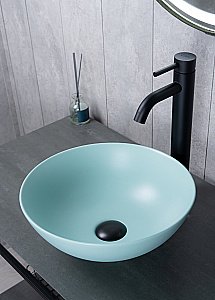 Раковина накладная Gid 9081tifm тиффани матовый купить в интернет-магазине Sanbest