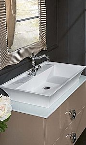 Тумба с раковиной Armadi Art Neoart 80 со столешницей капучино для ванной в интернет-магазине Sanbest