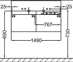 Мебель для ванной Jacob Delafon TERRACE EB1189 150 для ванной в интернет-магазине Sanbest