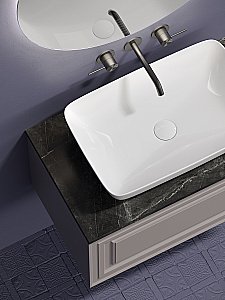 Тумба с раковиной Sancos Very 80 со столешницей, Doha Soft для ванной в интернет-магазине Sanbest