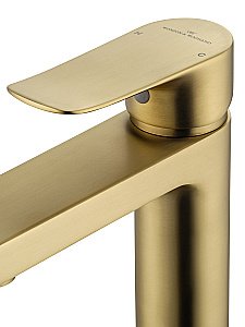 Смеситель для раковины WONZON & WOGHAND Blend, Брашированное золото (WW-A40222-BG) купить в интернет-магазине сантехники Sanbest