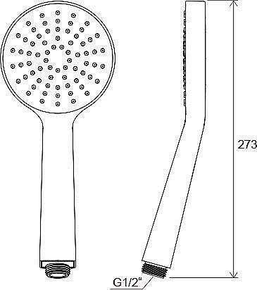 Душевая лейка Ravak Flat S 960.00 купить в интернет-магазине сантехники Sanbest