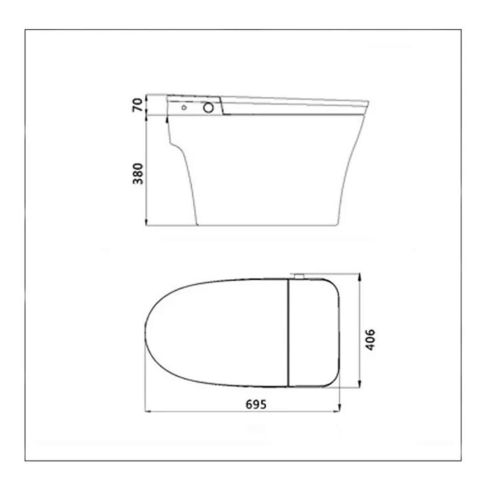 Унитаз Boheme Panasonic 2711 белый купить в интернет-магазине Sanbest