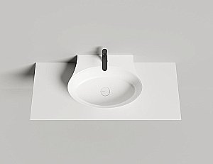 Раковина Salini ALDA WALL 01 140321M 58 из искусственного камня S-Stone, белая матовая купить в интернет-магазине Sanbest