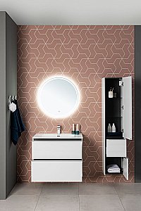 Тумба с раковиной Aquanet Вита 330476 70 белый матовый для ванной в интернет-магазине Sanbest