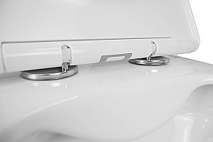 Унитаз подвесной Loranto TALAS AZ-87268 безoбодковый, с сиденьем микролифт, белый купить в интернет-магазине Sanbest