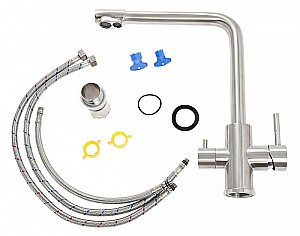 Смеситель для кухни Orange Steel M99-008ni никель купить в интернет-магазине сантехники Sanbest