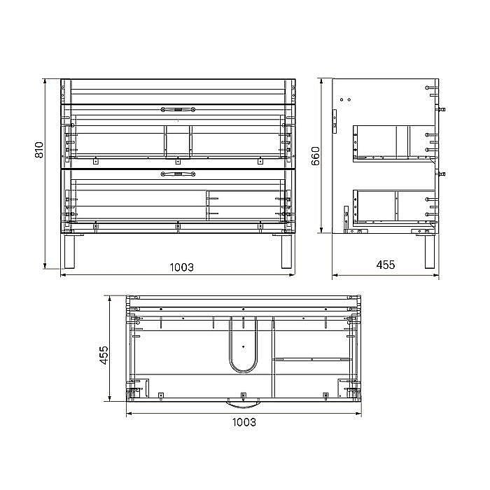 Тумба с раковиной Iddis Oxford OXF10W1i95K 100 для ванной в интернет-магазине Sanbest