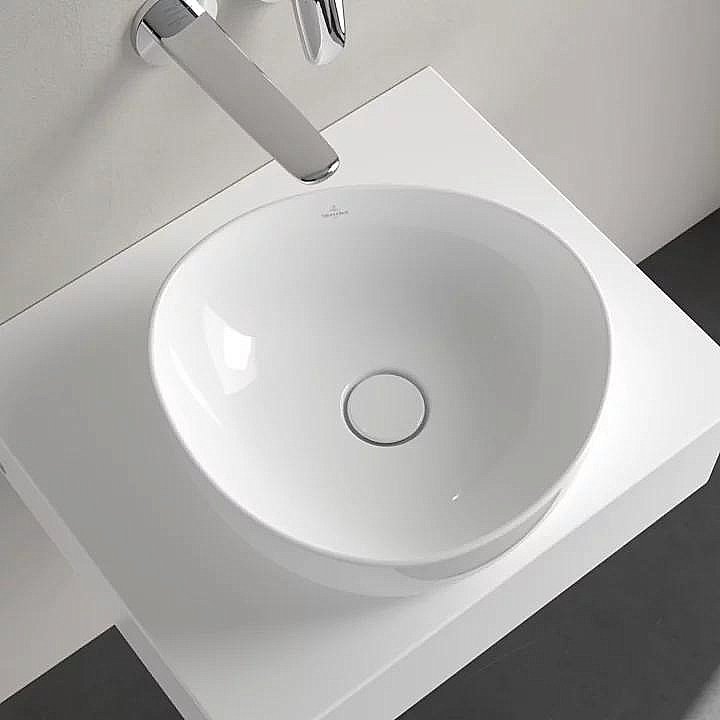 Раковина накладная Villeroy&Boch Antao 40 4A7240R1 альпийский белый купить в интернет-магазине Sanbest
