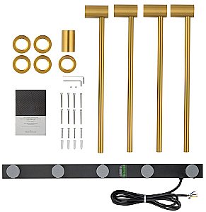 Полотенцесушитель электрический встраиваемый WONZON & WOGHAND HAMBURG, Золото (WW-AL314-G) купить в интернет-магазине сантехники Sanbest