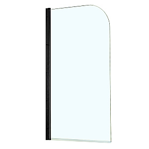 Шторка для ванны Azario Merrit 80 AZ-NF6211 стекло прозрачное/профиль черный купить в интернет-магазине Sanbest