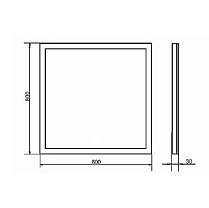 Зеркало Comforty Гиацинт 80 00-00005265 в ванную от интернет-магазине сантехники Sanbest
