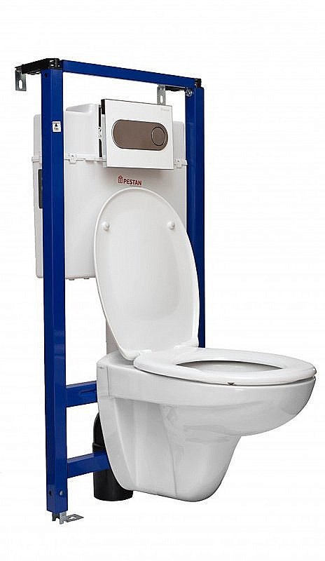 Унитаз с инсталляцией Pestan Fluenta Basic SET40006460OB с крышкой микролифт купить в интернет-магазине Sanbest