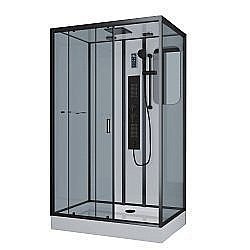 Душевая кабина с сенсором Niagara Premium NG- 6912-01GQR BLACK 80x120 правая купить в интернет-магазине сантехники Sanbest